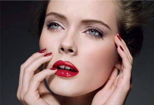 Labios rojos y sensuales