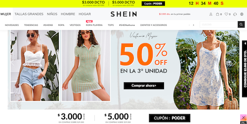 Shein mdoa en chile